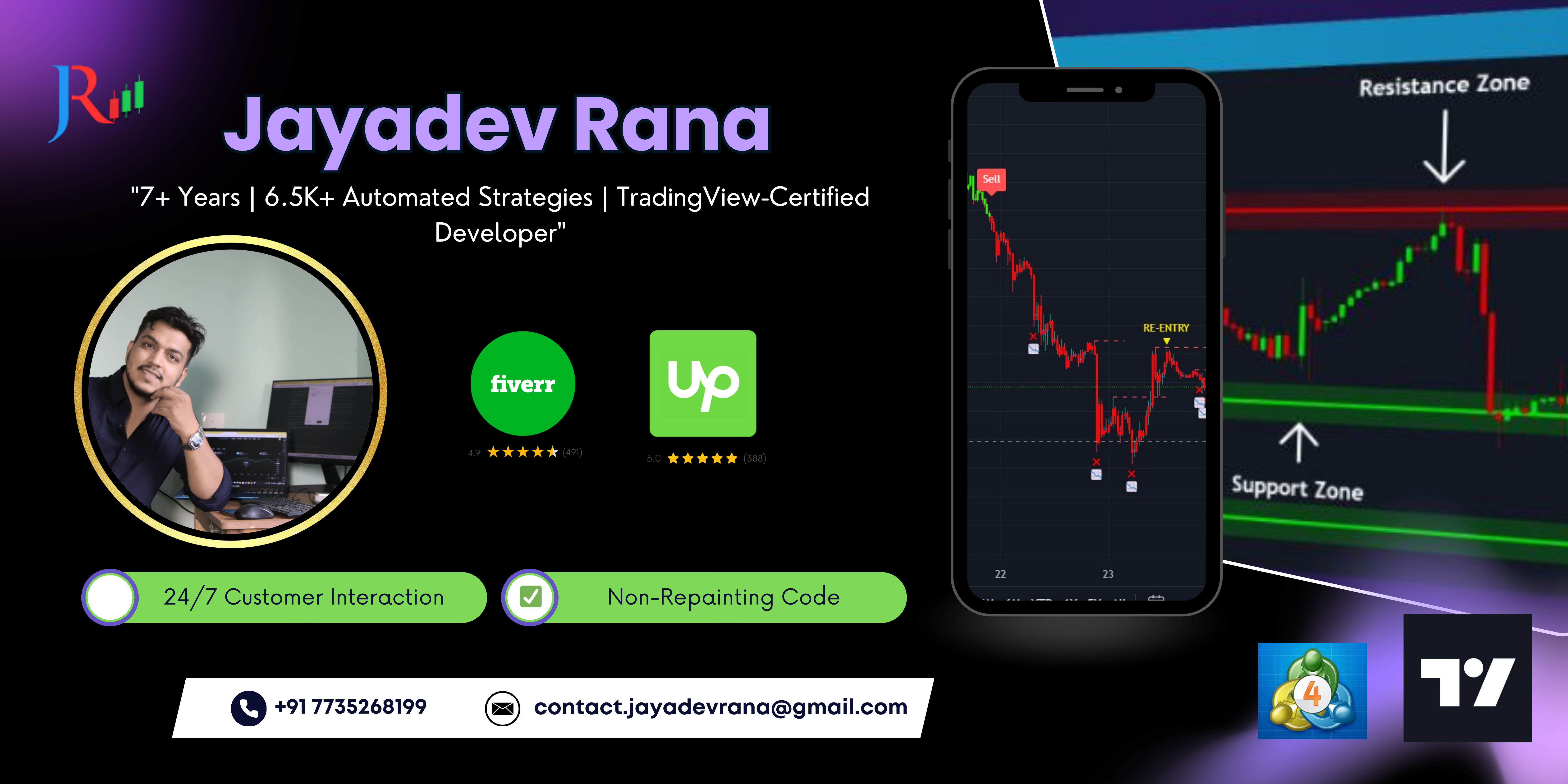 Hire India’s #1 Pine Script Developer